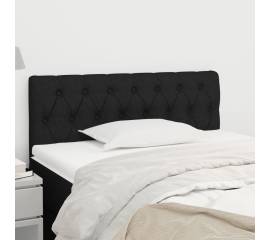 Tăblie de pat, negru, 100x7x78/88 cm, textil