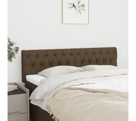 Tăblii de pat, 2 buc, maro închis, 72x7x78/88 cm, textil