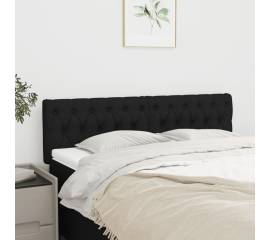 Tăblii de pat, 2 buc, negru, 72x7x78/88 cm, textil