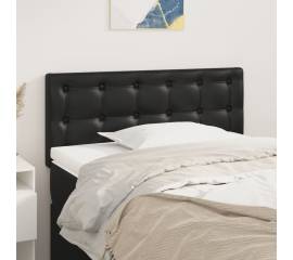 Tăblie de pat, negru, 100x5x78/88 cm, piele ecologică