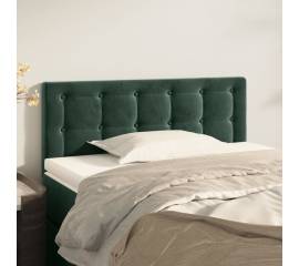 Tăblie de pat, verde închis, 100x5x78/88 cm, catifea