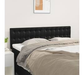 Tăblii de pat, 2 buc., negru, 72x5x78/88 cm, piele ecologică