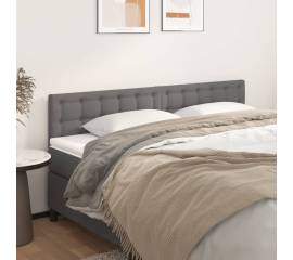 Tăblii de pat, 2 buc, gri, 80x5x78/88 cm, piele ecologică