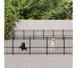 Padoc pentru câini de exterior, 46,1 m², oțel