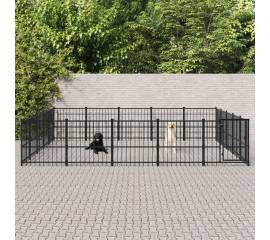 Padoc pentru câini de exterior, 23,52 m², oțel