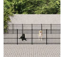 Padoc pentru câini de exterior, 42,34 m², oțel