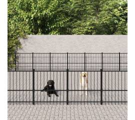 Padoc pentru câini de exterior, 84,68 m², oțel