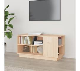 Comodă tv, 80x35x40,5 cm, lemn masiv de pin