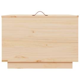 Cutii de depozitare cu capace, 3 buc., lemn masiv de pin, 7 image
