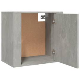 Noptiere de perete, 2 buc., gri beton, 50x30x47 cm, 7 image
