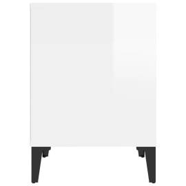 Noptiere, alb extralucios, 40x35x50 cm, 6 image