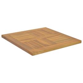 Blat de masă, 50x50x2,5 cm, lemn masiv de tec, pătrat, 3 image