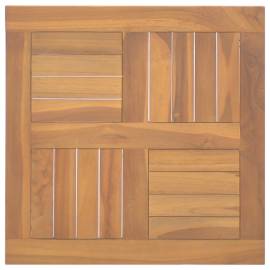 Blat de masă, 50x50x2,5 cm, lemn masiv de tec, pătrat