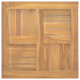 Blat de masă, 50x50x2,5 cm, lemn masiv de tec, pătrat, 2 image