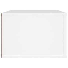 Dulap tv suspendat, alb, 80x36x25 cm, lemn compozit, 8 image