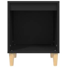 Noptieră, negru, 40x35x50 cm, lemn prelucrat, 5 image
