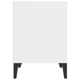 Noptiere, 2 buc., alb, 40x35x50 cm, 7 image