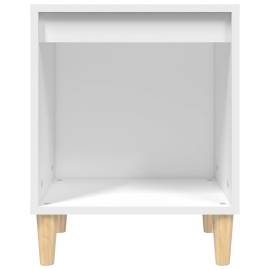 Noptieră, alb, 40x35x50 cm, lemn prelucrat, 5 image
