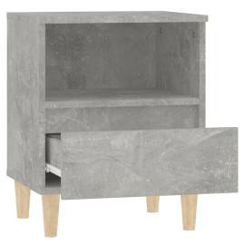 Noptiere, 2 buc., gri beton, 40x35x50 cm, 8 image