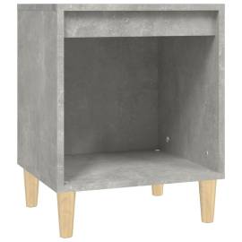 Noptiere, 2 buc., gri beton, 40x35x50 cm, 5 image