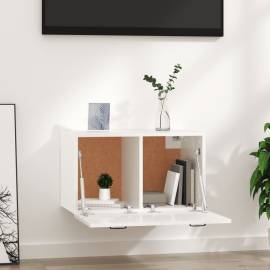 Dulap de perete, alb extralucios, 80x35x36,5 cm, lemn compozit, 3 image