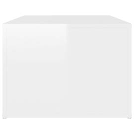 Măsuță de cafea, alb extralucios, 100x50x36 cm, lemn compozit, 6 image