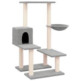 Ansamblu pisici, stâlpi din funie sisal, gri deschis, 94,5 cm, 2 image