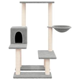 Ansamblu pisici, stâlpi din funie sisal, gri deschis, 94,5 cm, 3 image