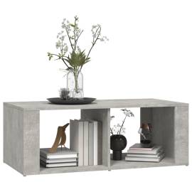 Măsuță de cafea, gri beton, 100x50x36 cm, lemn compozit, 4 image