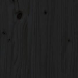 Servantă, negru, 70x34x80 cm, lemn masiv de pin, 9 image