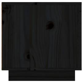 Comodă tv, negru, 156x40x40 cm, lemn masiv de pin, 8 image