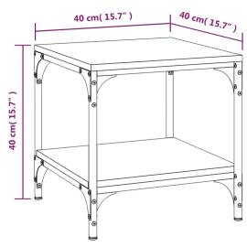 Mese laterale 2 buc. stejar sonoma 40x40x40 cm lemn prelucrat, 10 image