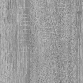 Raft cărți gri sonoma 40x33x70,5 cm, lemn prelucrat și oțel, 8 image