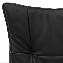 Scaun de birou, negru, piele ecologică, 10 image