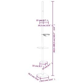 Ansamblu pisici din podea până la tavan, crem, 263,5-289,5 cm, 8 image