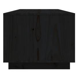 Măsuță de cafea, negru, 110x50x40 cm, lemn masiv de pin, 7 image
