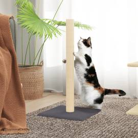 Stâlp de zgâriere pentru pisici, gri închis, 35x35x70 cm