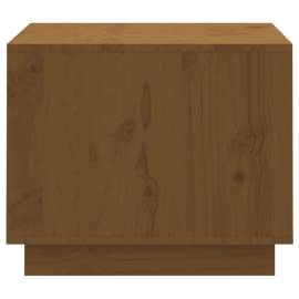 Măsuță de cafea, maro miere, 120x50x40,5 cm, lemn masiv de pin, 7 image
