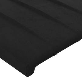 Tăblie de pat cu led, negru, 93x16x118/128 cm, catifea, 6 image