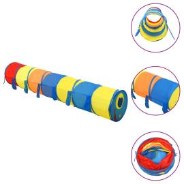 Tunel de joacă pt copii, 250 bile, multicolor, 245 cm poliester, 3 image