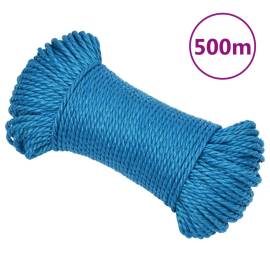 Frânghie de lucru, albastru, 3 mm, 500 m, polipropilenă