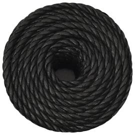 Frânghie de lucru, negru, 10 mm, 50 m, polipropilenă, 3 image