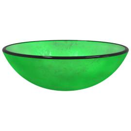 Chiuvetă din sticlă securizată, verde, 42x14 cm, 2 image