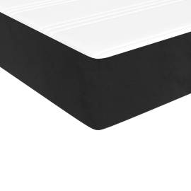 Saltea de pat cu arcuri, negru, 100x200x20 cm, catifea, 5 image