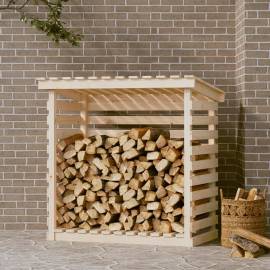 Rastel pentru lemne de foc, 108x73x108 cm, lemn masiv de pin