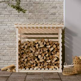Rastel pentru lemne de foc, 108x73x108 cm, lemn masiv de pin, 3 image