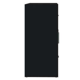 Servantă, negru, 91x29,5x65 cm, lemn prelucrat, 7 image