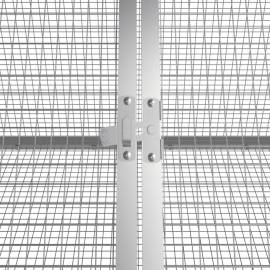 Cușcă pentru iepuri, antracit 403,5x80,5x71 cm oțel galvanizat, 5 image