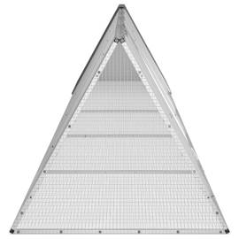 Cușcă pentru iepuri antracit 504,5x80,5x71 cm oțel galvanizat, 4 image