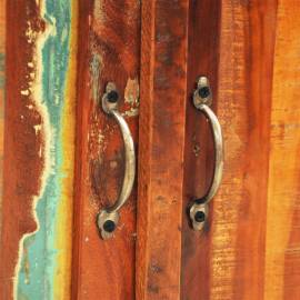 Dulap din lemn masiv reciclat cu 2 uși, vintage, 3 image
